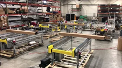 DUAL LANE TIMING BELT CONVEYOR